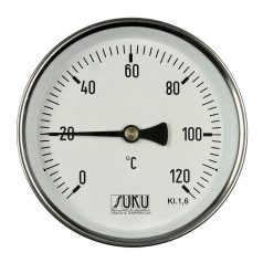   Hőmérő D=100 1/2" hátsós 0-120°C L= 45 [01 100 120 045]