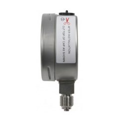 Manométer STS D= 63 1/4" 0- 10b alsó csatlakozású