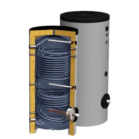 Sunsystem SWP 2N  750 indirekt tároló 750liter 2,59/4,04m2 2 hőcserélővel, hőszivattyúhoz 230303SWP2N750