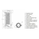Sunsystem SWP NL  500 indirekt tároló 500liter 1 extra méretű hőcserélővel 4,6m2, hőszivattyúhoz 230303SWPNL500