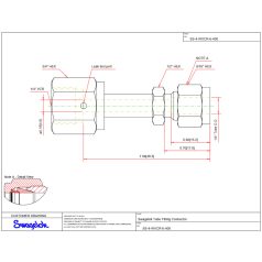   Swagelok STS "VCR" csatlakozó  1/4" SW (Tube) x 1/4" BM (VCR) SS-4-WVCR-6-400