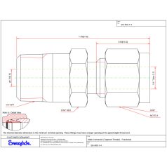   Swagelok STS csatlakozó  1/4" SW (Tube) x 1/4" KM (NPT) SS-400-1-4