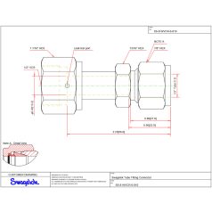   Swagelok STS "VCR" csatlakozó 1/2" SW (Tube) x 1/2" BM (VCR) SS-8-WVCR-6-810
