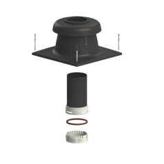 Tricox KF30 D100 kürtő fedél, fekete