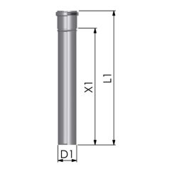 Tricox PCS807 PPs D110 toldócső 1000mm