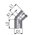 Tricox PKÖ202 PPs D 80 könyök 45°