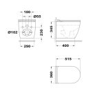 Strohm Teka Manacor fali wc rimless ovális, ülőkével 117320002