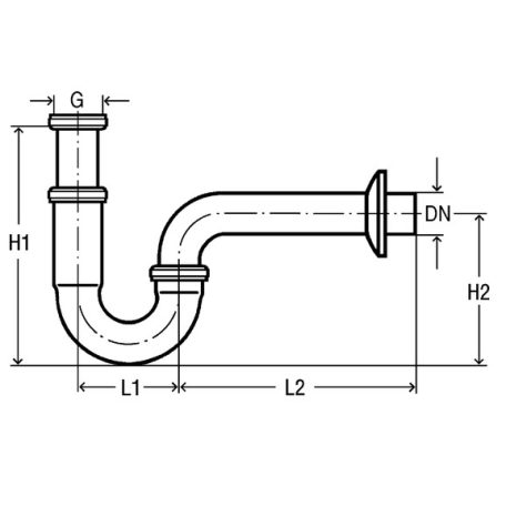 VIEGA Csőszifon mosdóhoz 5/4"-32mm 305611