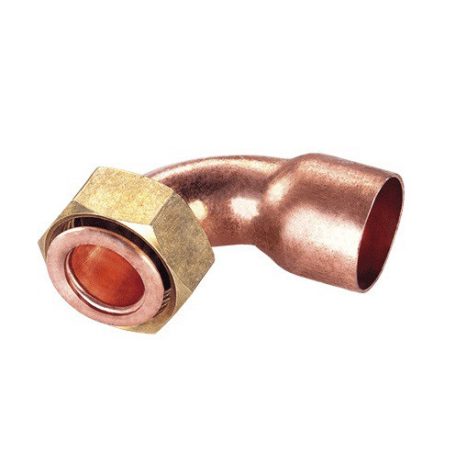 Forrasztható réz félhollandi könyök 22x1" BM 4573FR