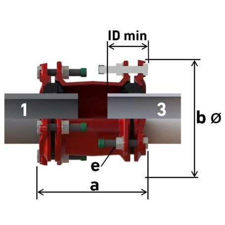 Waga Multi/Joint 3107 DN450/400 (450-482mm) / (392-433mm) TOK-TOK szűkítő idom