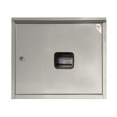   WEBA Gázóraszekrény síktetős lemez, szürke 06-25-0575-13