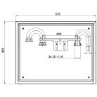 WEBA Gázóraszekrény síktetős lemez, szürke 06-25-0575-13