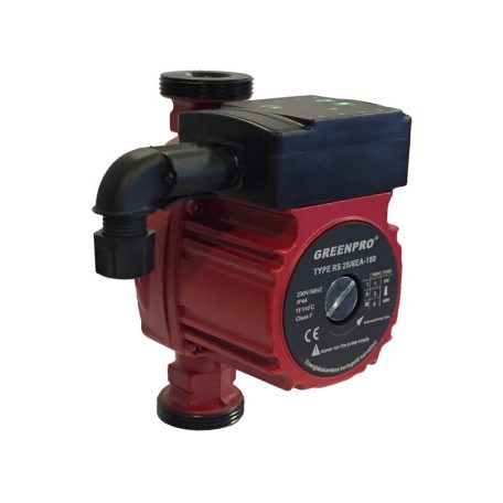 Szivattyú GREENPRO RS25/6EA-180 "A"-energiaosztályú fűtési keringető szivattyú